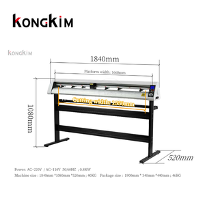 Kongkim bán nóng 5.2 inch 160cm cắt decal Vinyl Nhãn dán Máy cắt đồ thị Decal Cutter cho văn phòng - Product Image 6