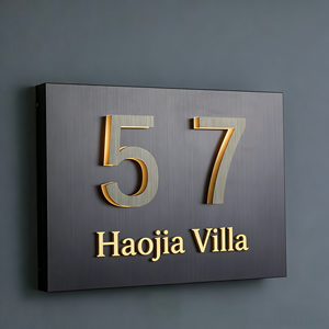 <span class=keywords><strong>Lettres</strong></span> lumineuses rétroéclairées en acier inoxydable 3D personnalisées avec bande LED, pour usage domestique, commercial, transformateur, publicité, bâtiments, centres commerciaux - Product Image 6