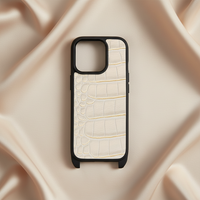 Étui de téléphone antichoc en cuir de veau premium TPU PC pour la série 16/15