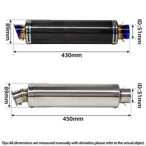 <span class=keywords><strong>Silencieux</strong></span> d'échappement moto 51mm Kit d'échappement scooter <span class=keywords><strong>Yoshimura</strong></span> GP-89 en <span class=keywords><strong>carbone</strong></span> avec DB Killer pour R3 NVX155 GSXS125 Z400 PCX - Product Image 3