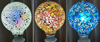 HQ Verre E26 E27 4W 6W G125 G95 Ampoules Décor À La Maison 3D Mosaïque Lampes Brillant Led Vacances Mariage LED Globe Filament Ampoules