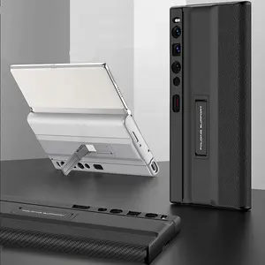 Plegable de la caja del teléfono para Huawei mate X2 Flip negocio cubierta protectora de la caja del teléfono para Huawei MATEXS2 con soporte