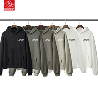 Sudadera con Capucha Extra Grande de Lujo para Hombre SK 380G, Tejido Grueso de Felpa Francesa, Unisex, Ropa Urbana de Invierno, Logotipo Personalizado y Estampado Hip Hop