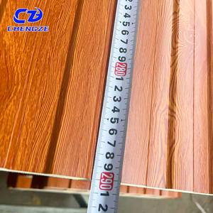 Panel de Revestimiento Exterior Tipo Sándwich, Panel de Pared Ligero con Acabado de Madera, Tablero Metálico Tallado, <span class=keywords><strong>Paneles</strong></span> de Revestimiento Metálico <span class=keywords><strong>Aislantes</strong></span> - Product Image 5