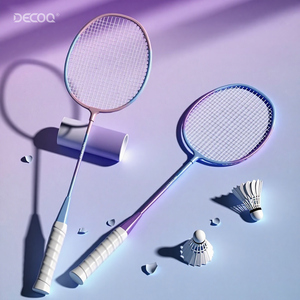 Usine de raquette de <span class=keywords><strong>badminton</strong></span> <span class=keywords><strong>en</strong></span> fibre de carbone personnalisée de haute qualité Vente <span class=keywords><strong>en</strong></span> gros Léger Durable Tissé de haute technologie Caractéristiques PU Grip - Product Image 3