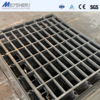 Moules personnalisés MEYSHER pour la fabrication de blocs de béton, pavés creux, dalles autobloquantes et bordures.