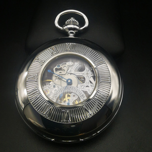 <span class=keywords><strong>Montre</strong></span> de poche vintage avec LOGO personnalisé de haute qualité Haft Hunter ST3600 Seagull Mouvement mécanique Boîtier en acier inoxydable Squelette - Product Image 2