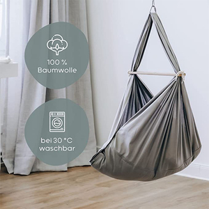 Cuna <span class=keywords><strong>Hamaca</strong></span> Eléctrica Plegable de Tela RooCuddle para Bebé con Cuna de Resorte, Diseño Europeo para Uso en Villas - Product Image 4