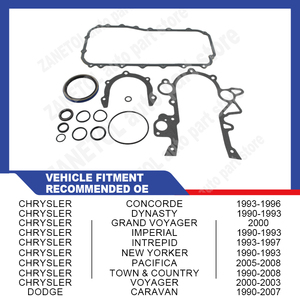 Juego de juntas inferiores de calidad ZANETOL 4897759AB CS96732 para CHRYSLER VOYAGER 2000 ~ 2003 <span class=keywords><strong>DODGE</strong></span> <span class=keywords><strong>CARAVAN</strong></span> <span class=keywords><strong>1990</strong></span> ~ 2007 - Product Image 2