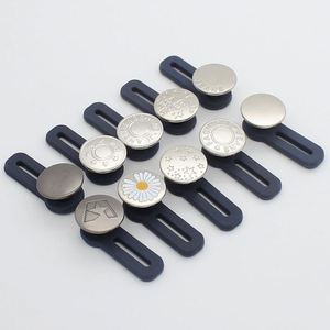 Boutons d'extension rétractables classiques en laiton élastique de 17 mm pour jeans, plusieurs couleurs - Product Image 5