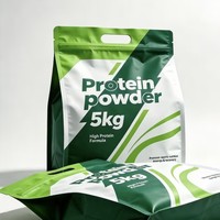 Bolsa con Cierre Ziplock, Parte Superior de Papel de Aluminio, a Prueba de Humedad, para Empacar Proteína de Suero