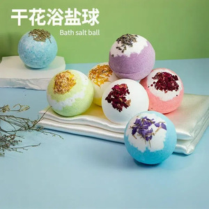 Bath Salt Ball With Dried Flowers 100G Relaxing For Women Bath Use - Product Image 1
