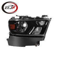 CZJF Autoteile Halogen Scheinwerfer Scheinwerfer Assy Composite mit schwarzer Verkleidung für Dodge RAM 1500 2019-2024 68316087AH 68316086AI