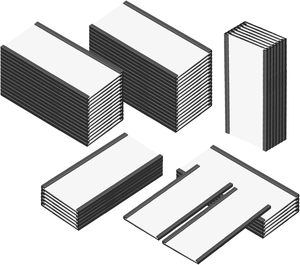 Chủ sở hữu nhãn từ cho nhãn kệ kim loại với bảo vệ nhựa rõ ràng và giấy C kênh từ nhãn Tên tấm thẻ - Product Image 1
