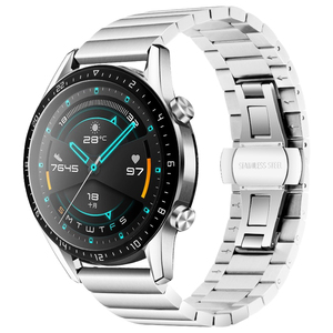 Correa de acero inoxidable para <span class=keywords><strong>Samsung</strong></span> Galaxy Watch 46mm/42mm/Active 2 Correa Gear <span class=keywords><strong>S3</strong></span> <span class=keywords><strong>Frontier</strong></span> Huawei Watch GT 2 Correa 20mm 22mm Band - Product Image 6