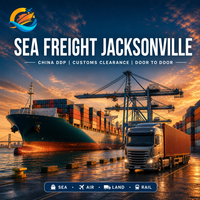 Fret maritime Chine vers Jacksonville FL DDP Dédouanement Livraison porte-à-porte Transitaire Agent maritime Manutention de marchandises