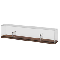 Vitrine murale pour mini-batte de baseball en acrylique transparent, boîte de présentation pour batte de baseball à fixer au mur