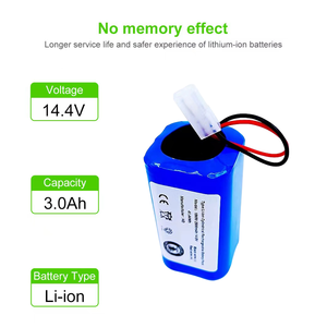 18650 14.8v 2600 मा ली-आयन बैटरी के लिए 3500mah li-आयन बैटरी वैक्यूम-मॉप आवश्यक mjstg1 रोबोट वैक्यूम क्लीनर एक्सेसरीज़ - Product Image 3