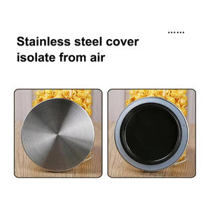 Frasco de Vidrio Personalizado para Almacenamiento, Cilíndrico, 6.5 cm x 20 cm, Tapa de Acero Inoxidable Hermética, Recipiente Transparente para Cocina - Product Image 5