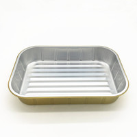 Plateau de cuisson jetable en aluminium, 3500ml, 1 pièce, grande taille, en aluminium, pour gâteau de dinde, rectangulaire, pour la cuisson, le stockage, offre spéciale