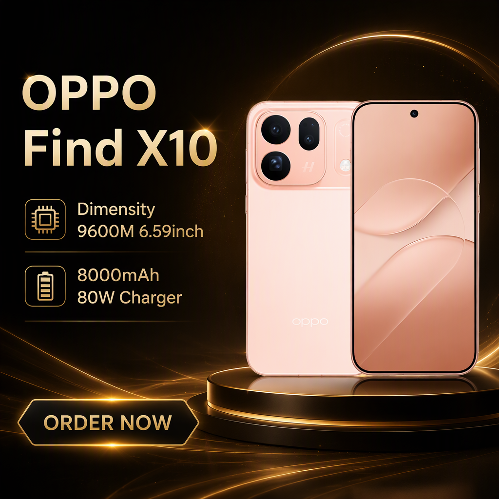 New Launch <strong>2026</strong> <strong>Mobile</strong> <strong>Phone</strong> OPPO Find X10 Dimensity 9600M 6.5inch AMOLED 144Hz | Rear Camera 200MP+200MP+50MP | 8000mAh 80W