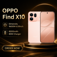 Nouveau lancement 2026 Téléphone portable OPPO Find X10 Dimensity 9600M 6,5 pouces AMOLED 144Hz |   Caméra arrière 200MP+200MP+50MP |   8000mAh 80W