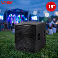 VAMAV Pro Audio NOVA AX181S Caisson de basses extérieur 19''1600W RMS 3200 PEAK Haut-parleur actif professionnel pour système de sonorisation de scène Power DJ