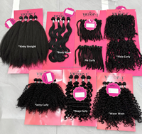 Lot de Tissages de Cheveux Bouclés Pixie en Gros, Mélange de Boucles Pixie, 18 Pouces, 6 Tissages, Cheveux Mixtes Super Doux, Vente Directe Usine