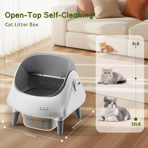 <span class=keywords><strong>Bac</strong></span> à litière automatique pour animaux de compagnie, nettoyage intelligent par capteur, grande capacité, fonctionnement silencieux, élimination des odeurs, utilisation multi-chats - Product Image 4