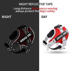 Rompi anjing reflektif, Harness anjing tanpa tarik, rompi anjing reflektif, nyaman, Harness hewan peliharaan dapat disesuaikan, dengan pegangan untuk berjalan di luar ruangan - Product Image 3