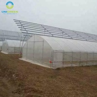 Film plastique pour serre à travées multiples pour système hydroponique Serre agricole galvanisée avec cadre en polycarbonate