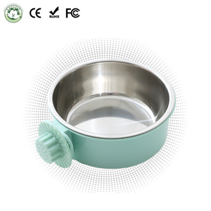 Tigela de Aço Inoxidável Ecológica para Animais de Estimação, Montada na Parede, Economiza Espaço, Antiderrapante, Fácil de Limpar, Durável e Impermeável para Pequenos/Médios Animais - Product Image 1