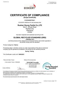 KT21C814 vente en gros, coton biologique de chanvre certifié GOTS mélangé écologique tissu français à rayures éponge - Product Image 6