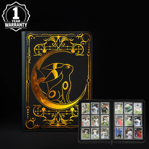 อัลบั้มใส่การ์ดสะสมคุณภาพสูง 9 ช่อง ทำจากหนัง PU พร้อมซิป ความจุ 360/540 ใบ  พรีเมียม สำหรับการ์ด TCG MTG PKM และการ์ดกีฬา - Product Image 1