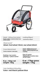 Poussette double universelle multifonctionnelle pour bébé, <span class=keywords><strong>remorque</strong></span> universelle <span class=keywords><strong>pliable</strong></span> pour enfants. - Product Image 2