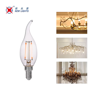 Ampoules LED décoratives à filament colorées sans scintillement, <span class=keywords><strong>6</strong></span> options de couleur, culot E14, ampoule transparente 2W 4W 5W C35T, ampoules LED à filament intelligentes - Product Image 6