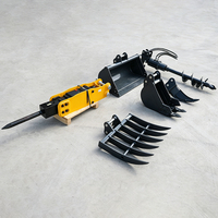 Accessoires de mini-excavatrice Powston, accessoires de haute qualité pour petites excavatrices |   Certifié EPA, certifié CE, tonnage de 1 à 4 tonnes, 1 an