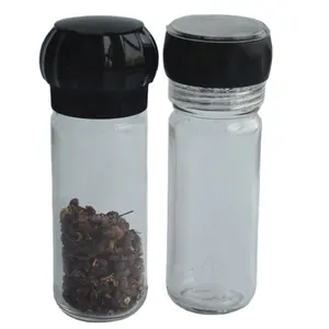 Umwelt freundliche Kunststoff-Pfeffermühle Salz-und Pfeffermühle MILLS Deckel mit 100ml Glass Shaker Jar