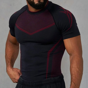 Camiseta Formal para Hombre de Marca Compartida, 280 g/m², Lisa, de Secado Rápido, Transpirable y Elástica, Corte Ajustado, Manga Regular, para Gimnasio - Product Image 4