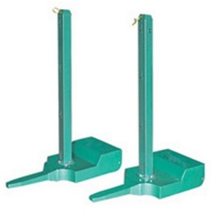 Postes de tenis con base de 255 kg, acabado con recubrimiento en polvo metálico para equipos de cancha de tenis - Product Image 1