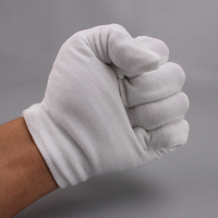 Gants respirants 100% coton pour femmes, Machine gants en coton blanc pour mains sèches