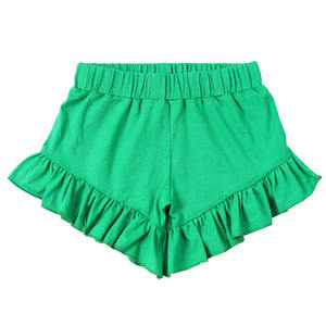 Di estate Little Girls Bicchierini Casuali Solido Infantile Vestiti Del Bambino Del Cotone Ruffle Bloomer Ragazze Ruffle Shorts Per Le Bambine - Product Image 5