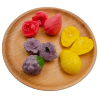 Halal 3D Gemengde Fruit Gummy Candy Aardbei Mango Druif Gevulde Jelly Candy Potverpakking Groothandel Privélabel