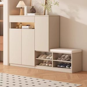 Mueble zapatero con banco, 6 niveles de almacenamiento, organizador para recibidor/hall de entrada, para uso doméstico. - Product Image 2