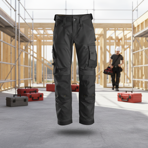 Pantaloni da Lavoro da Uomo in Cotone 100% di Alta Qualità, Stile Semplice, Antivento, Personalizzabili con Logo, con Vita Elasticizzata - Product Image 5