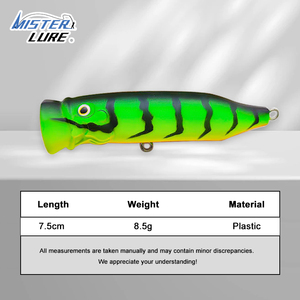 MISTER LURE 75cm 85g Leurre Artificiel Holographique Grand Format pour <span class=keywords><strong>Eau</strong></span> Salée et Pêche <span class=keywords><strong>en</strong></span> Haute <span class=keywords><strong>Mer</strong></span>, Leurre Popper <span class=keywords><strong>de</strong></span> Surface, Leurres Durs - Product Image 3