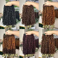 Qualité supérieure, couleur naturelle ( # 1b) Lot de cheveux naturels bouclés pixie, couleur naturelle, 100% cheveux humains (cheveux naturels), vente en gros