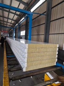 Panel Sándwich de Lana de Roca Prefabricado para Viviendas en <span class=keywords><strong>Costa</strong></span> de Marfil, Alta Barrera Térmica, No Combustible y Duradero - Product Image 5