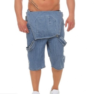 Top Quality Custom <b>Mens</b> Summer Short <b>Denim</b> <b>Overalls</b> Fashion Ripped <b>Denim</b> Jeans Distressed Male Jean <b>Overalls</b> - Product Image 6