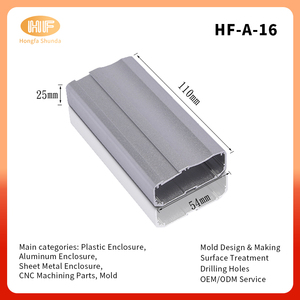 Custom Anodized CNC <strong>Aluminum</strong> Extrusion Enclosure Silver Electronic Switching Power Supply Controller Boxes <strong>Case</strong> - Product Image 3